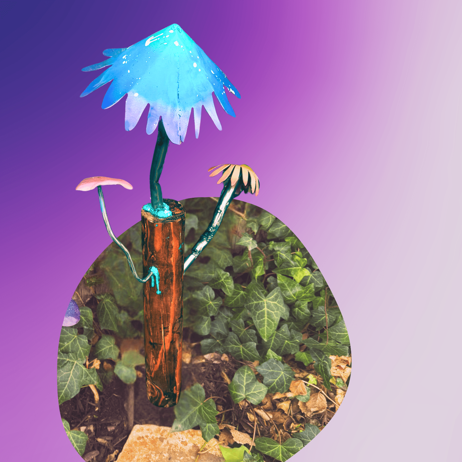 Fairy Garden Mushroom Trio v2